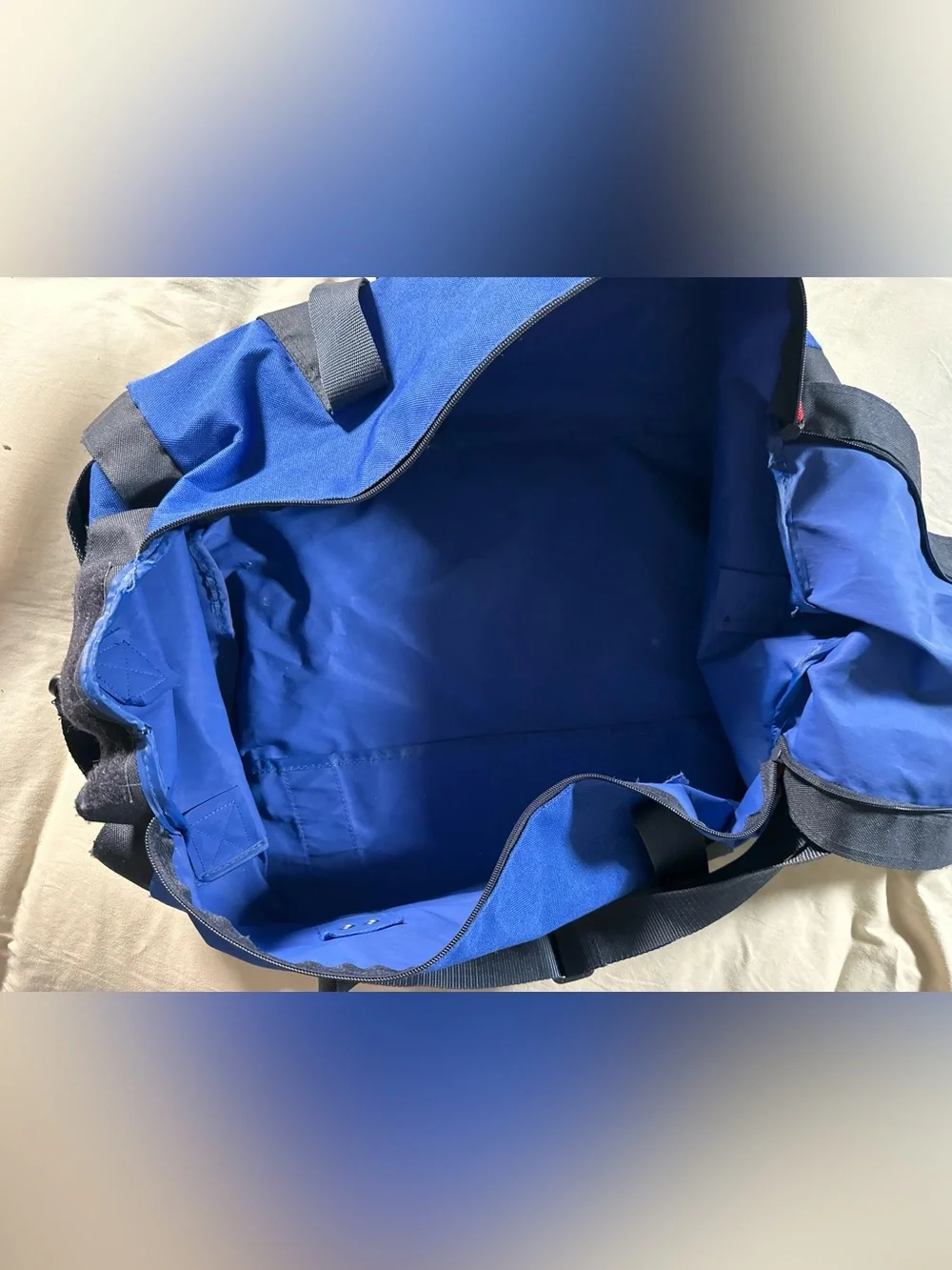 Polo Sport Cylinder Retro Y2K Blue Duffle Bag 2000s Gym Travel Bag Vintage 90s
